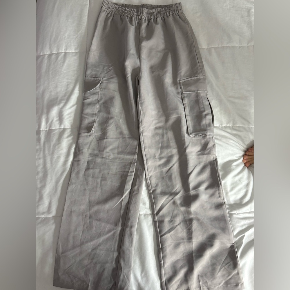Shein light gray cargo pants